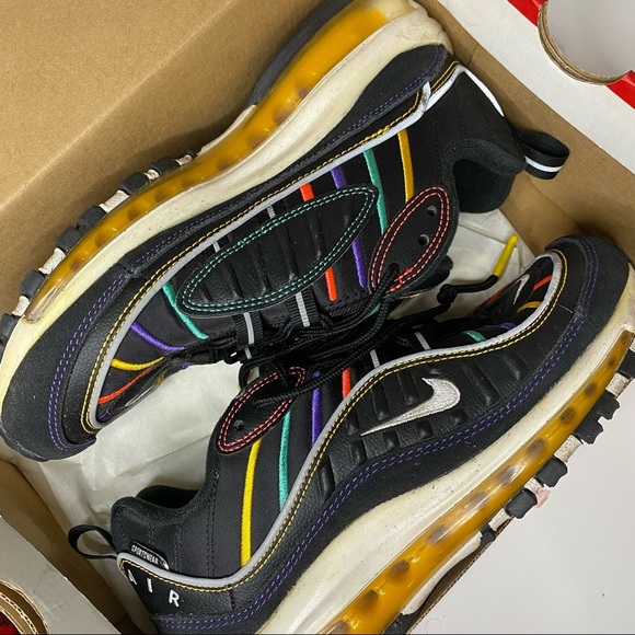 | The Martin | Nike Airmax 98 Multicolor🔴🟠🟡🟢🔵🟣⚫️⚪️ - Picture 3 of 4